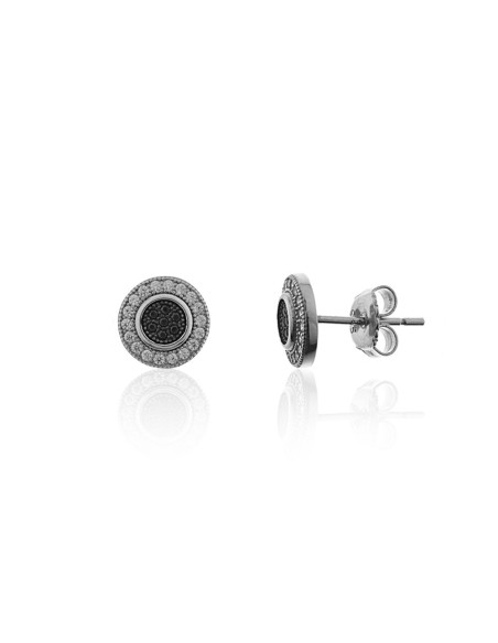 Pendientes de Botón Plata 9mm.