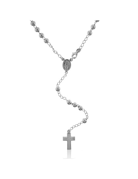 Rosario de Plata (Bola 6mm.)
