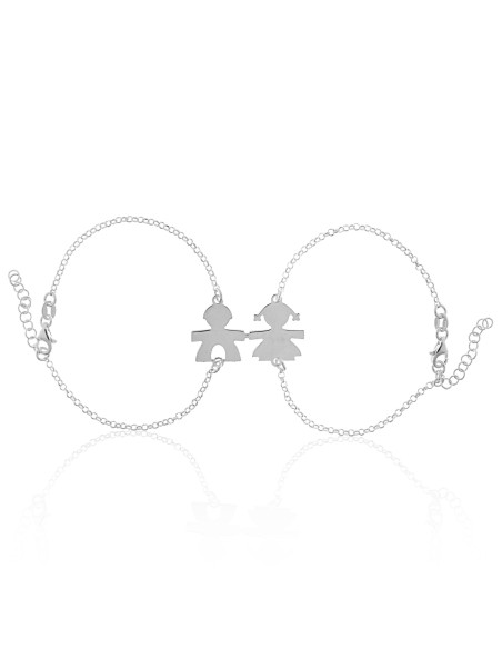 Pulseras Niño y Niña de Plata