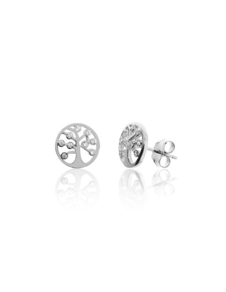 Pendientes Árbol Vida Plata 10mm.