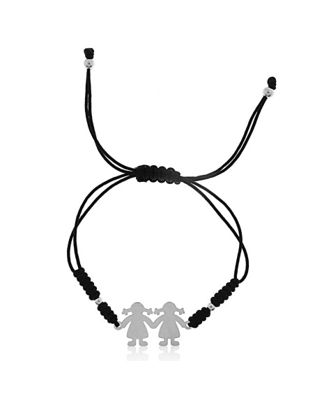 pulsera para mama silueta niñas, pulsera hijas personalizada