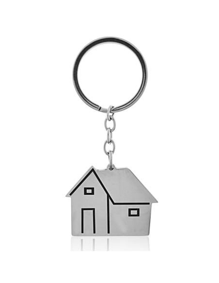 llavero casa personalizado de acero, portallaves casa para hombre o mujer