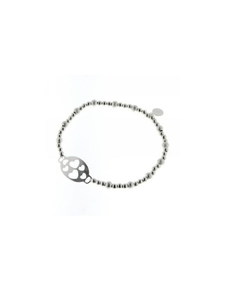 Pulsera Corazones de Plata