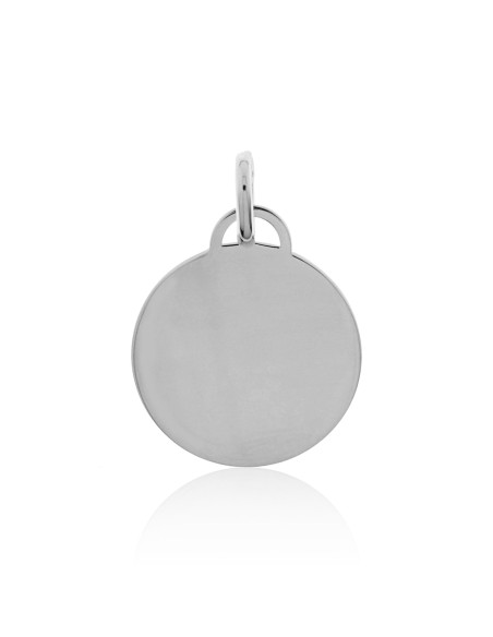 placa redonda de plata personalizada con grabado
