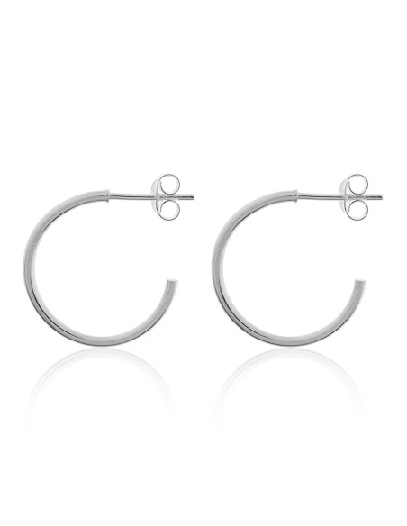 aros de plata de ley para mujer, aretes plata mujer con presión