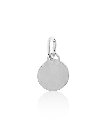 Placa Redonda de Plata 10mm.