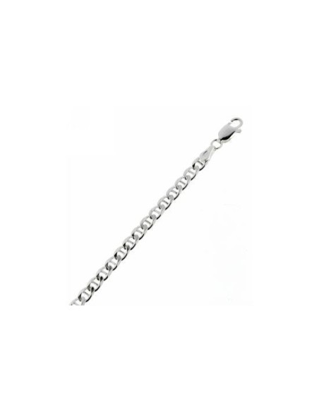Cadena Marina Plana Plata 3,8mm.