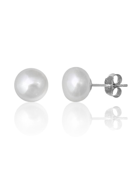 pendientes perla cultivada para mujer de plata