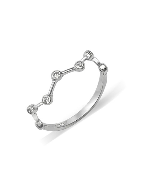 Anillo 7 Circonitas Plata 925