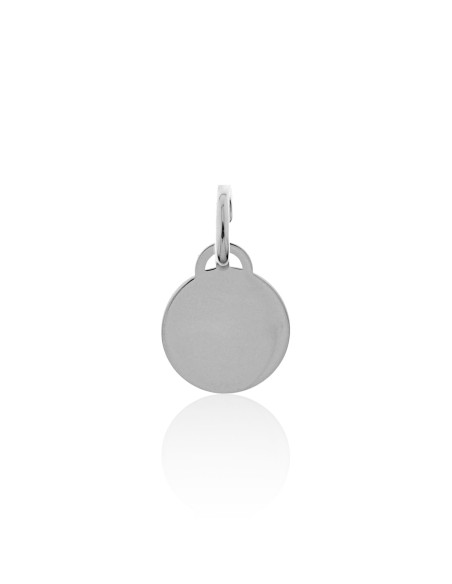 Placa Redonda de Plata 12mm.