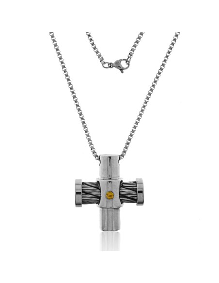 Collar Cruz Hombre de Acero