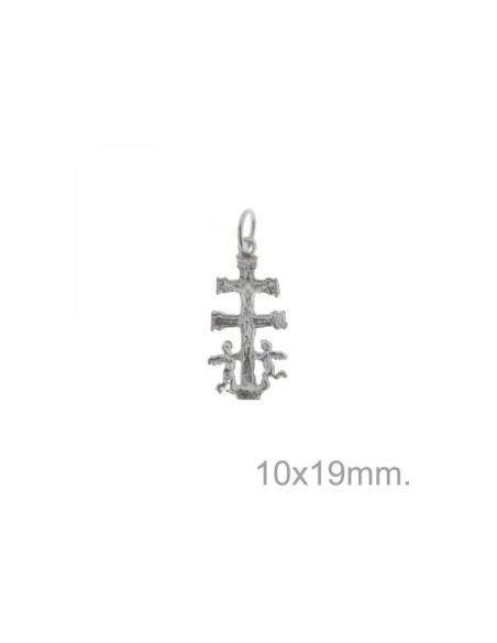 Cruz Caravaca 10x19mm. Plata