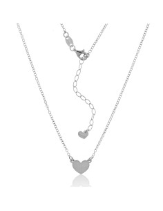 Gargantilla Corazón 10mm. Plata