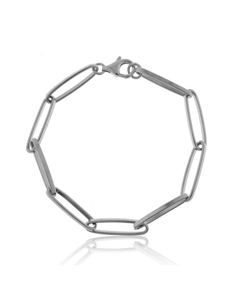 Pulsera Cadena Alargada Plata