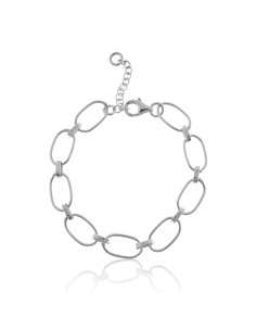 Pulsera Cadena Eslabones 8mm. Plata