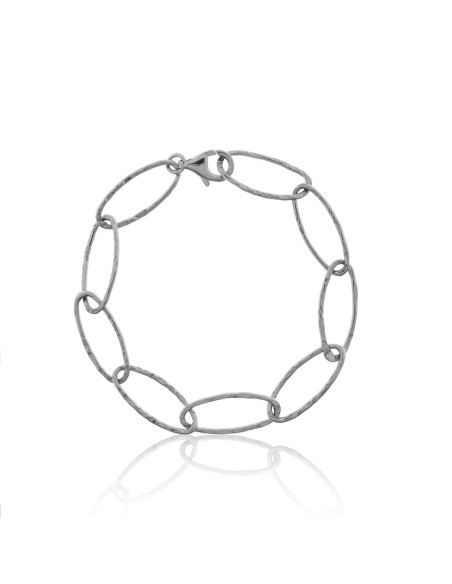 Pulsera Cadena 9mm. Martelé Plata