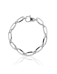 Pulsera Cadena Eslabones 8mm. Plata