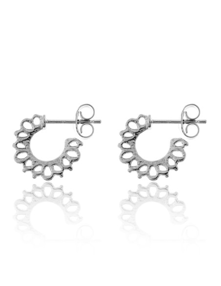 Pendientes Girasol Plata