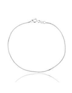 Pulsera Cadena Fina Plata de Ley