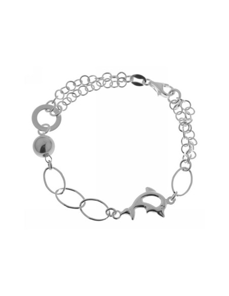 Pulsera Delfín de Plata