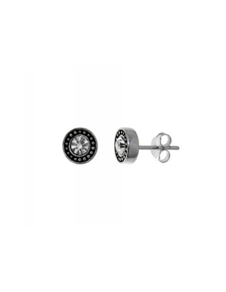 Pendientes de Botón 7mm. Plata