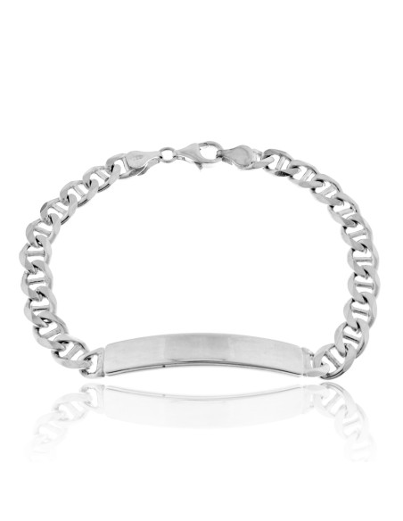 Esclava 7mm. Cadena Transversal Plata 925