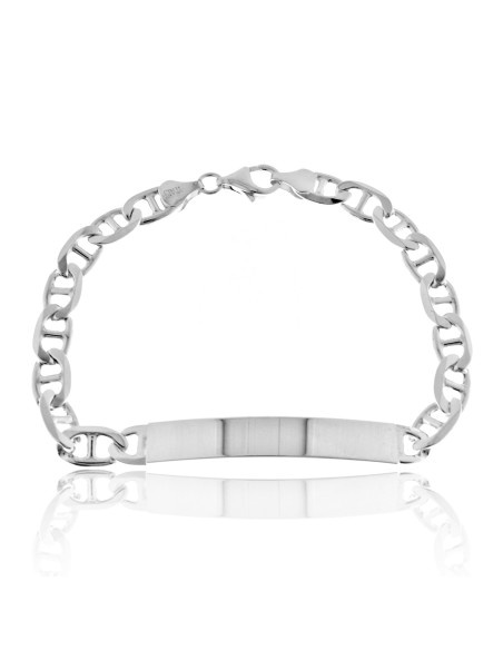Esclava 7mm. Cadena Transversal Plata