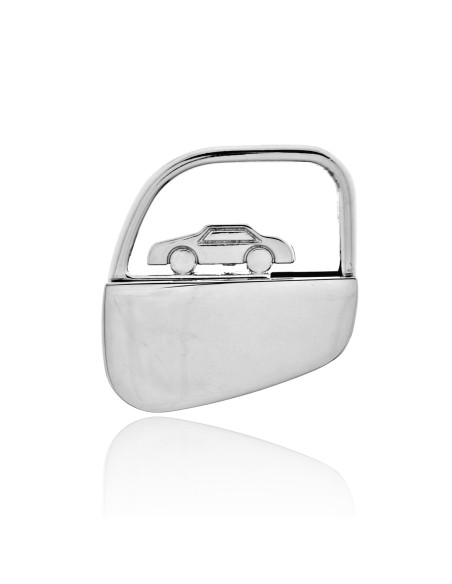 Llavero Coche con Marco Acero 38x40mm.