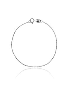 Pulsera Cadena Fina con Reasa Plata