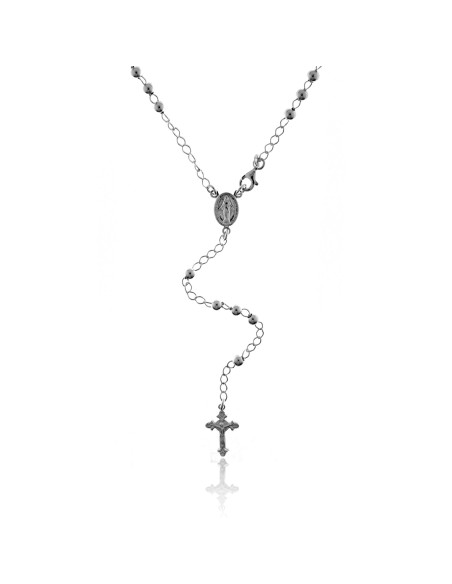 Rosario Bolas 3mm. Plata 925