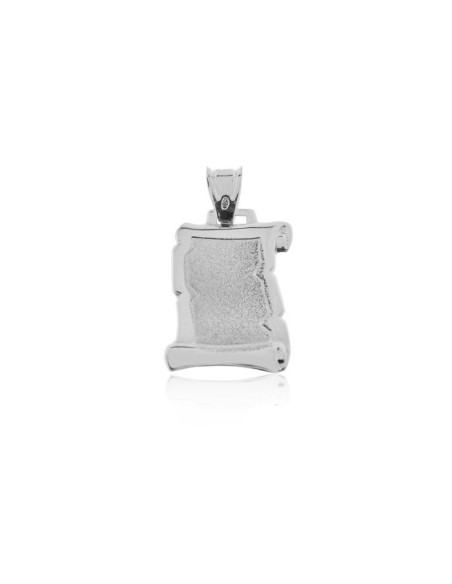 Placa Pergamino 16x24mm. Plata