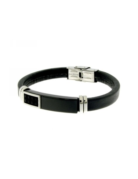 Pulsera de Acero y Cuero