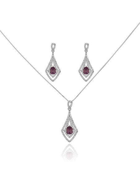 Conjunto Largo Pendientes y Gargantilla