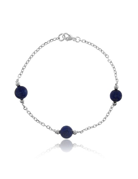 Pulsera de Plata y Lapislázuli