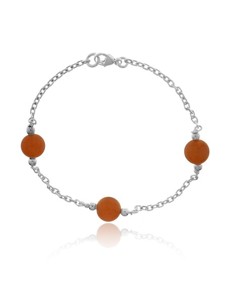 Pulsera de Plata y Piedra Natural