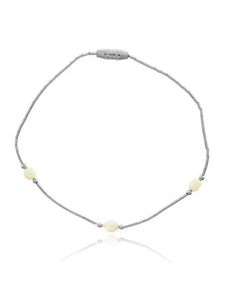 Pulsera Ligera de Perlas y Plata