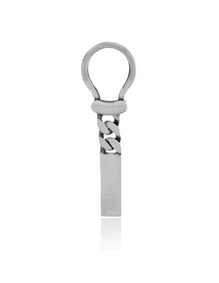 Llavero Macizo 12x40mm.Plata 925