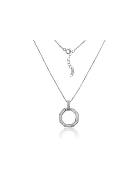 Colgante Hexágono Plata