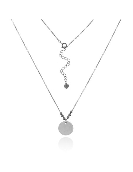Collar Placa Personalizada Plata