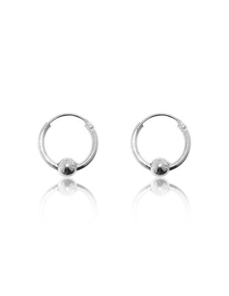 Aros con Bola Plata 1,5x14mm.