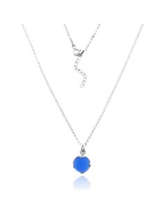 Collar Piedra Azul de Plata de Ley