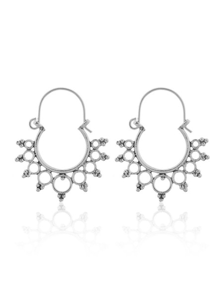 Pendientes Bohemios Plata 25,8mm.