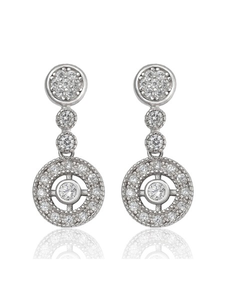 Pendientes Novia Plata con Presión