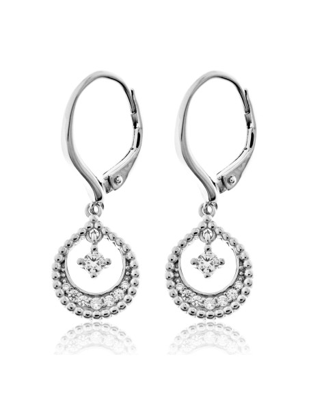 Pendientes Largos para Novia Plata