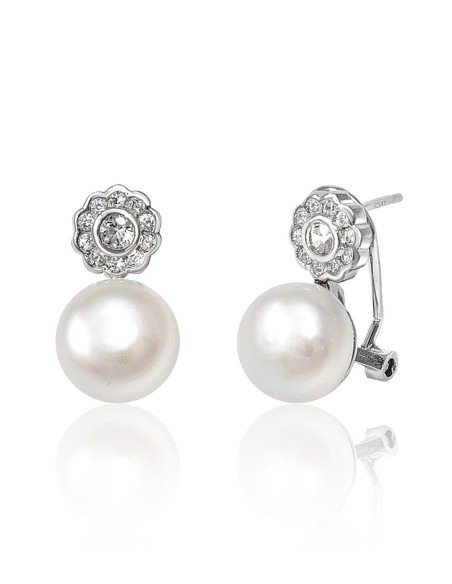 Pendientes Tu y Yo Plata 7mm.