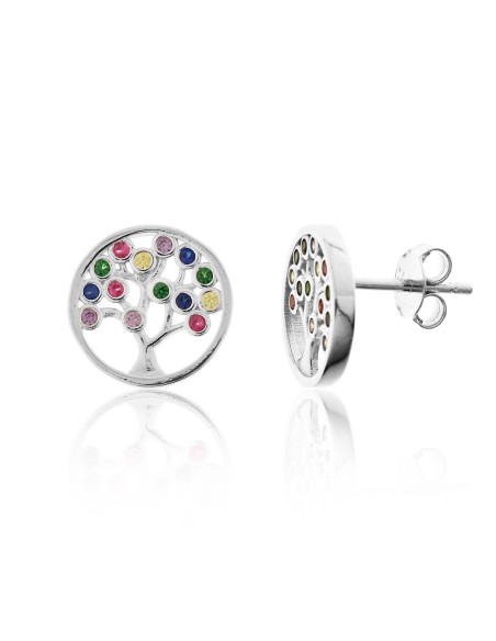 Pendientes Árbol Vida Color Plata