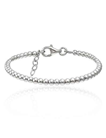 Pulsera de Bolas de Plata de Ley