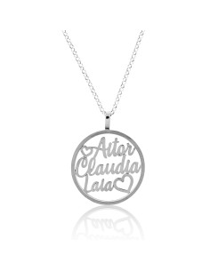 Collar Personalizado Nombres Plata