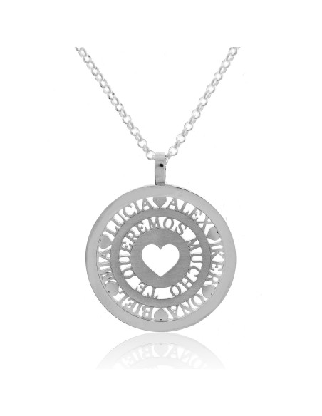 Collar Personalizado Te queremos Plata