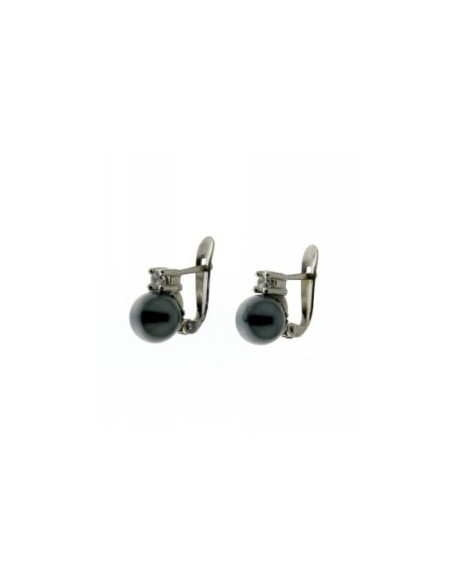 Pendientes Perla Gris